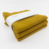 Face Cloths 3pk - Honey (CLEARANCE)