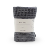 Face Cloths 2pk - Steel