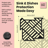 Happy Sinks Silicone Mats - White