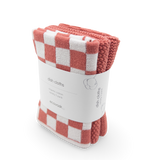 Dishcloth Variety 3pk - Coral chequer