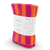 Multi Cloth 2pk - Mandarin | Raspberry Stripe
