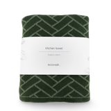 Kitchen Towel | Tea Towel - Forest Herringbone