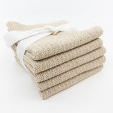 Cleaning | Dish Cloths 5pk - Natural Linen Cotton Blend