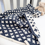 Cot and Buggy Blanket - Navy+