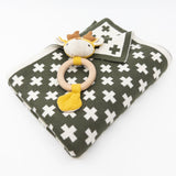 Cot and Buggy Blanket with Teether - Forest Elf+