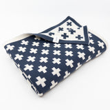 Cot and Buggy Blanket with Teether - Navy+