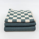 Variety Cloth 3pk - Sea Foam Chequer 2.0