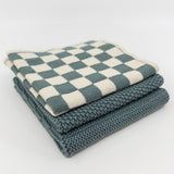 Variety Cloth 3pk - Sea Foam Chequer 2.0