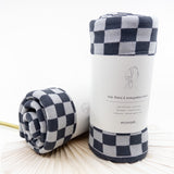 Hair, There & Everywhere Towel - Graphite Chequer