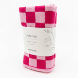 Multi Cloth 2pk - Raspberry Chequer