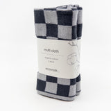 Multi Cloth 2pk - Graphite Lunar Chequer