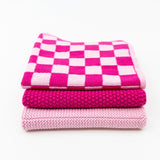 Variety Cloth 3pk - Raspberry Sherbet Chequer