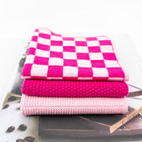 Variety Cloth 3pk - Raspberry Sherbet Chequer