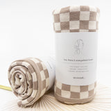 Hair, There & Everywhere Towel - Hummus Chequer