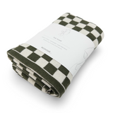 Hair & Travel Towel Junior - Olive Chequer