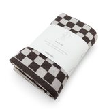 Hair Towel Mini - Chocolate Chequer