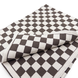 Hair Towel Mini - Chocolate Chequer