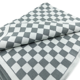 Hair Towel Mini - Sea Foam | Duck Egg Chequer