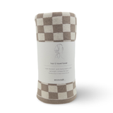 Hair & Travel Towel - Hummus Chequer