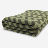 Hair & Travel Towel - Olive Pistachio Chevron