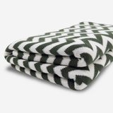 Hair & Travel Towel - Forest Chevron