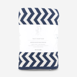 Hair & Travel Towel - Navy Chevron