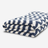 Hair & Travel Towel - Navy Chevron