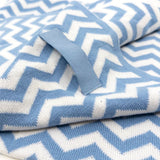 Hair & Travel Towel - Cornflower Chevron