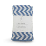 Hair & Travel Towel - Cornflower Chevron