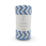 Hair & Travel Towel - Cornflower Chevron