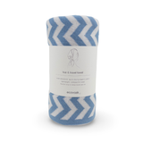 Hair & Travel Towel - Cornflower Chevron [SECOND]