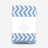 Hair & Travel Towel - Cornflower Chevron
