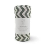 Hair & Travel Towel - Sage Chevron