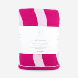 Hair & Travel Towel - Raspberry Wave
