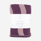 Hair & Travel Towel - Grape Orchid Wave