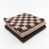 Variety Cloth 3pk - Choc Hummus Chequer