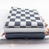 Dishcloth Variety 3pk - Graphite Lunar Chequer