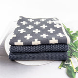 Dishcloth Variety 3pk - Graphite+