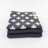 Dishcloth Variety 3pk - Graphite+