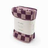 Dishcloth Variety 3pk - Grape Orchid Chequer