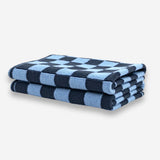 Multi Cloth 2pk - Navy Cornflower Chequer