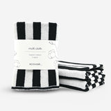 Multi Cloth 2pk - Black | White Stripe