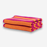 Multi Cloth 2pk - Mandarin | Raspberry Stripe