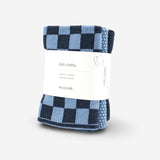 Dishcloth Variety 3pk - Cornflower Navy Chequer