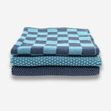 Dishcloth Variety 3pk - Tasman Navy Chequer