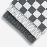 Dishcloth Variety 3pk - Graphite Lunar Chequer