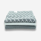 Dishcloth Variety 3pk - Sea Foam Herringbone