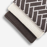 Dishcloth Variety 3pk - Chocolate Herringbone