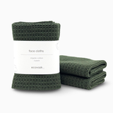 Face Cloths 2pk - Forest