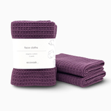 Face Cloths 2pk - Grape